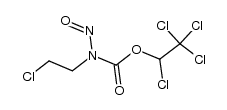 1,2,2,2-Tetrachloroethyl N-(2-chloroethyl) N-nitroso-carbamate结构式