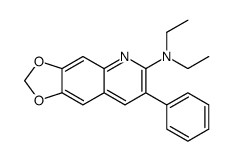 N,N-diethyl-7-phenyl-[1,3]dioxolo[4,5-g]quinolin-6-amine结构式