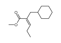(Z)-methyl 2-(cyclohexylmethyl)pent-2-enoate Structure