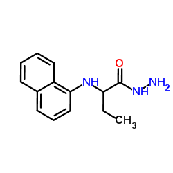 2-(1-Naphthylamino)butanehydrazide结构式