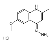 4-Hydrazino-6-methoxy-2-methylquinoline hydrochloride结构式