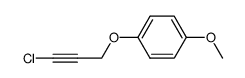 1-((3-chloroprop-2-yn-1-yl)oxy)-4-methoxybenzene结构式