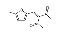 3-[(5-methyl-2-furyl)methylene]pentane-2,4-dione结构式