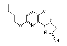 3-(6-butoxy-3-chloropyridin-2-yl)-1,2,4-thiadiazol-5-amine Structure