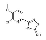 3-(6-Chloro-5-methoxy-2-pyridinyl)-1,2,4-thiadiazol-5-amine Structure