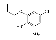 4-CHLORO-N1-METHYL-6-PROPOXYBENZENE-1,2-DIAMINE结构式