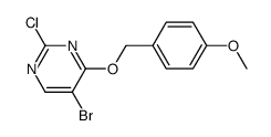 5-Bromo-2-chloro-4-((4-Methoxybenzyl)oxy)pyrimidine Structure