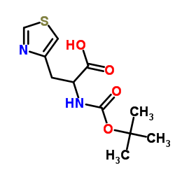 BOC-3-(4-THIAZOLYL)-DL-ALANINE Structure