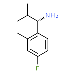 (1S)-1-(4-FLUORO-2-METHYLPHENYL)-2-METHYLPROPYLAMINE结构式