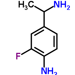 4-(1-Aminoethyl)-2-fluoroaniline结构式