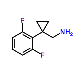 1-[1-(2,6-Difluorophenyl)cyclopropyl]methanamine Structure