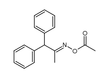 1,1-diphenylpropan-2-one O-acetyl oxime结构式