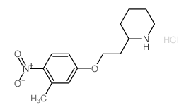 2-[2-(3-Methyl-4-nitrophenoxy)ethyl]piperidine hydrochloride结构式