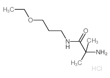 2-Amino-N-(3-ethoxypropyl)-2-methylpropanamide hydrochloride结构式