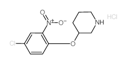 3-(4-Chloro-2-nitrophenoxy)piperidine hydrochloride结构式