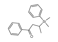 1-phenyl-3-(phenyldimethylsilyl)-1-butanone Structure