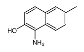 1-Amino-6-methyl-[2]naphthol结构式