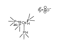 tetrakis(trimethyl-l5-phosphanyl)osmium(VIII) trihydride trifluoromethanesulfonate结构式