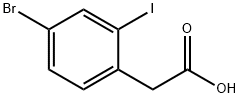 4-BROMO-2-IODOPHENYLACETIC ACID structure