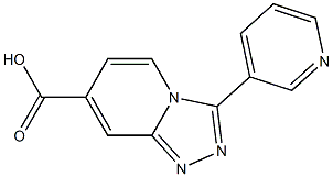 1,2,4-Triazolo[4,3-a]pyridine-7-carboxylic acid, 3-(3-pyridinyl)- Structure