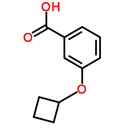 3-(Cyclobutyloxy)benzoic acid结构式