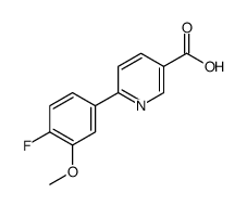 6-(4-fluoro-3-methoxyphenyl)pyridine-3-carboxylic acid Structure