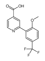 2-[2-methoxy-5-(trifluoromethyl)phenyl]pyridine-4-carboxylic acid Structure