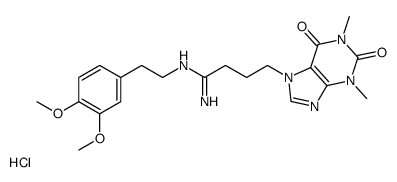 N'-[2-(3,4-dimethoxyphenyl)ethyl]-4-(1,3-dimethyl-2,6-dioxopurin-7-yl)butanimidamide,hydrochloride Structure