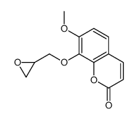 7-methoxy-8-(oxiran-2-ylmethoxy)chromen-2-one Structure