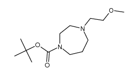 4-(2-Methoxy-ethyl)-[1,4]diazepan-1-carboxylic acid tert-butyl ester Structure