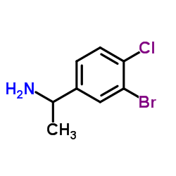 1-(3-Bromo-4-chlorophenyl)ethanamine结构式