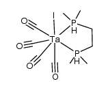 tetracarbonyliodo tantalum(I)(1,2-bis(dimethylphosphino)ethane) Structure