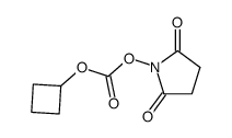 cyclobutyl 2,5-dioxopyrrolidin-1-yl carbonate结构式