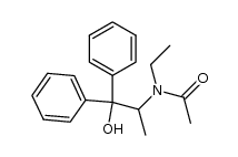 N-ethyl-N-(2-hydroxy-1-methyl-2,2-diphenylethyl)acetamide结构式