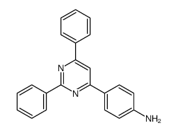 4-(4-Aminophenyl)-2,6-diphenyl pyrimidine结构式