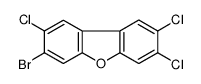 3-bromo-2,7,8-trichlorodibenzofuran结构式