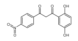 1-(2,5-dihydroxyphenyl)-3-(4-nitrophenyl)propane-1,3-dione结构式