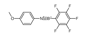 (pentafluoro phenyl) boron (p-methoxy phenyl) imide Structure