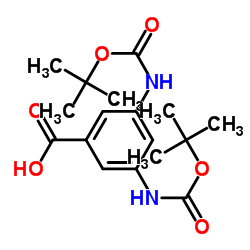 3,5-Bis((tert-butoxycarbonyl)amino)benzoic acid structure