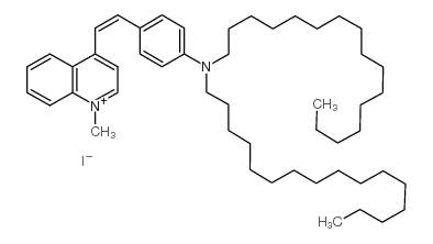 4-(p-Dihexadecylaminostyryl)-N-methylquinolinium iodide structure