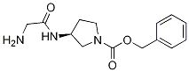 (S)-3-(2-AMino-acetylaMino)-pyrrolidine-1-carboxylic acid benzyl ester Structure