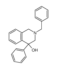 2-benzyl-4-phenyl-1,2,3,4-tetrahydroisoquinolin-4-ol结构式