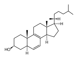 5α-cholesta-6,8-dien-3β-ol结构式