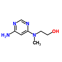 2-((6-aminopyrimidin-4-yl)(Methyl)amino)ethanol结构式