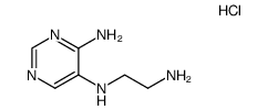 N5-(2-aminoethyl)pyrimidine-4,5-diamine hydrochloride结构式