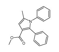 methyl 5-methyl-1,2-diphenyl-1H-pyrrole-3-carboxylate结构式