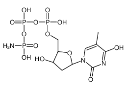 thymidine 5'-(alpha,beta-imido)triphosphate Structure