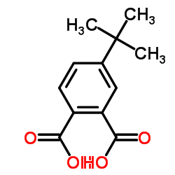 4-(叔丁基)邻苯二甲酸结构式