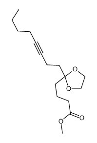 methyl 4-(2-oct-3-ynyl-1,3-dioxolan-2-yl)butanoate Structure