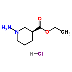 Ethyl (3S)-1-amino-3-piperidinecarboxylate hydrochloride (1:1) Structure